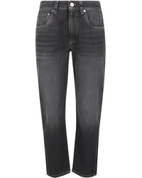 Brunello Cucinelli - Vaqueros rectos con diseño de cinco bolsillos - Lyst