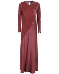 Antonelli - Velvet-Panelled Maxi Dress - Lyst