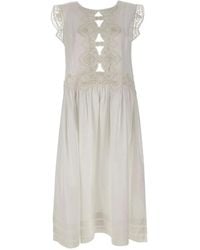 Maurizio Mykonos - Maxi Floral-Lace Dress - Lyst