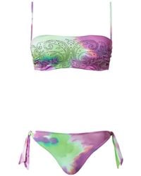Twinset - Tie-Dye Crystal-Embellished Bikini Set - Lyst
