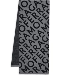 Ferragamo - Reversible Logo Scarf - Lyst