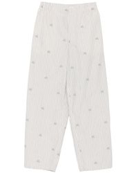 Jacquemus - Pantalon À Rayures Brodé - Lyst