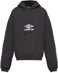 Umbro - Sudadera Con Capucha Y Logo Bordado - Lyst