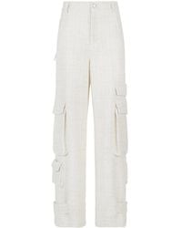 Gcds - Tweed Cargo Broek Met Pailletten - Lyst