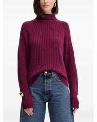 SIMONA CORSELLINI - Turtleneck Ribbed Sweater - Lyst