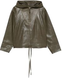Co. - Hoodie aus Leder - Lyst