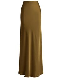 Ralph Lauren - Satin Charmeuse Maxi Skirt - Lyst