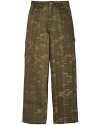 Marc Jacobs - Camouflage-Print Wide-Leg Jeans - Lyst