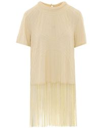 Sea - Carlotta Fringed T-Shirt - Lyst