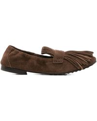 Tory Burch - Fringe-Detail Ballet Flats - Lyst