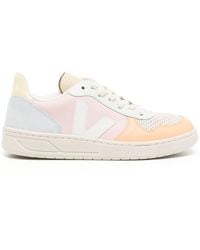 Veja - V-10 Low-top Leather Sneakers - Lyst