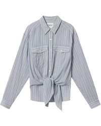Isabel Marant - Nath Striped Tie-Front Jacket - Lyst
