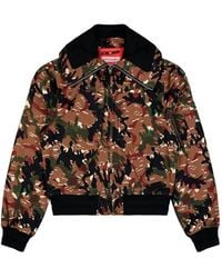 Walter Van Beirendonck - Camouflage Zip Bomber Jacket - Lyst
