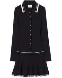 Claudie Pierlot - Cable-Knit Pleated Dress - Lyst