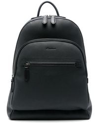 Santoni - Leather Backpack - Lyst