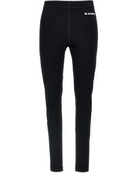 Jil Sander - Leggings With Printed Waistband - Lyst