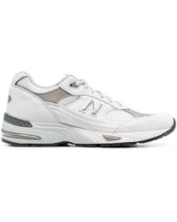 New Balance - Made In Uk 991v1 Leather Sneakers - Lyst