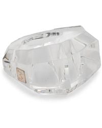 Monies - Facettierter Ring Mit Logo-Schild - Lyst