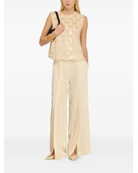 Semicouture - Sequin-Embellished Fringed Top - Lyst
