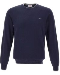 Sun 68 - Ribbed Crew-Neck Sweater - Lyst