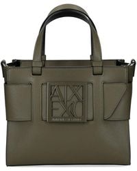 ARMANI EXCHANGE - Logo-Detail Tote Bag - Lyst