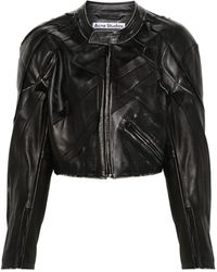 Acne Studios - Patchwork Leather Jacket - Lyst