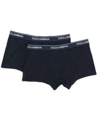 Dolce & Gabbana - Logo-waist Cotton Boxer Briefs (set Of Two) - Lyst