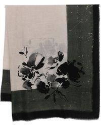 Faliero Sarti - Floral-Print Fringed Scarf - Lyst