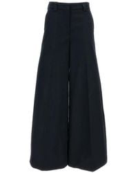 Thelatest - Flared Palazzo Trousers - Lyst