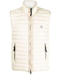 Stone Island - Logo-patch Zip-up Quilted Gilet - Lyst