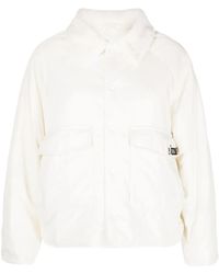 Izzue - Logo-Patch Press-Stud Shirt Jacket - Lyst