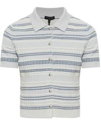 Rag & Bone - Striped Short-Sleeve Cardigan - Lyst
