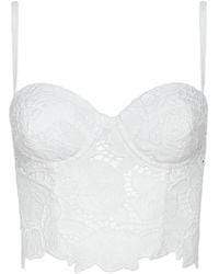 L'Agence - Sonya Floral-Lace Bralette - Lyst