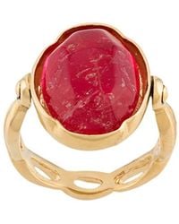 Goossens - Plated Cabochon Ring - Lyst