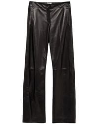 KHAITE - Mita Leather Trousers - Lyst