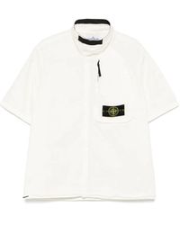 Stone Island - Hemd Mit Kompass-Patch - Lyst