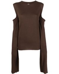 Rick Owens - Cut-out Detailing Knitted Top - Lyst