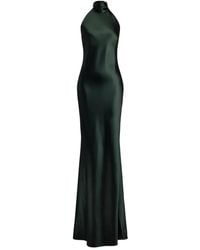 Ralph Lauren - Satin Halterneck Dress - Lyst