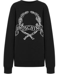 Moschino - Sweatshirt Mit Logo-Stickerei - Lyst