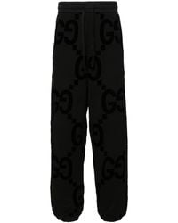 Gucci - Pantalón de Algodón Motivo GG Aterciopelado - Lyst