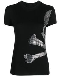 Philipp Plein - Sexy Pure Rhinestone-Embellished T-Shirt - Lyst