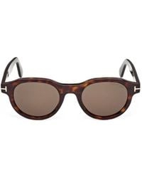 Tom Ford - Nils-02 Round-Frame Sunglasses - Lyst