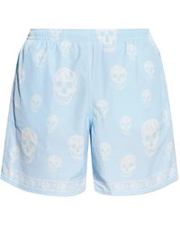 McQueen - Bañador Con Motivo De Calavera - Lyst