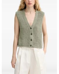 Marc O' Polo - Button-Up Knitted Vest - Lyst