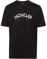 Moncler - T-Shirt mit Logo-Print - Lyst