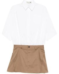 THE M.. - Chest-Pocket Mini Dress - Lyst
