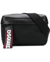 DSquared² Gürteltasche mit Logo - Schwarz