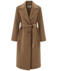 Weekend by Maxmara - Wool And Alpaca Teddy Long Coat - Lyst