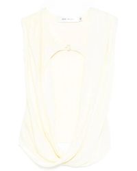 AYA MUSE - Cut-Out Draped Top - Lyst