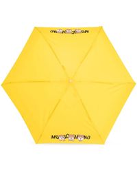 Moschino - Teddy Bear-Logo Print Compact Umbrella - Lyst